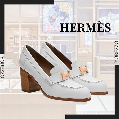 hermes silver heels|authentic hermes loafers.